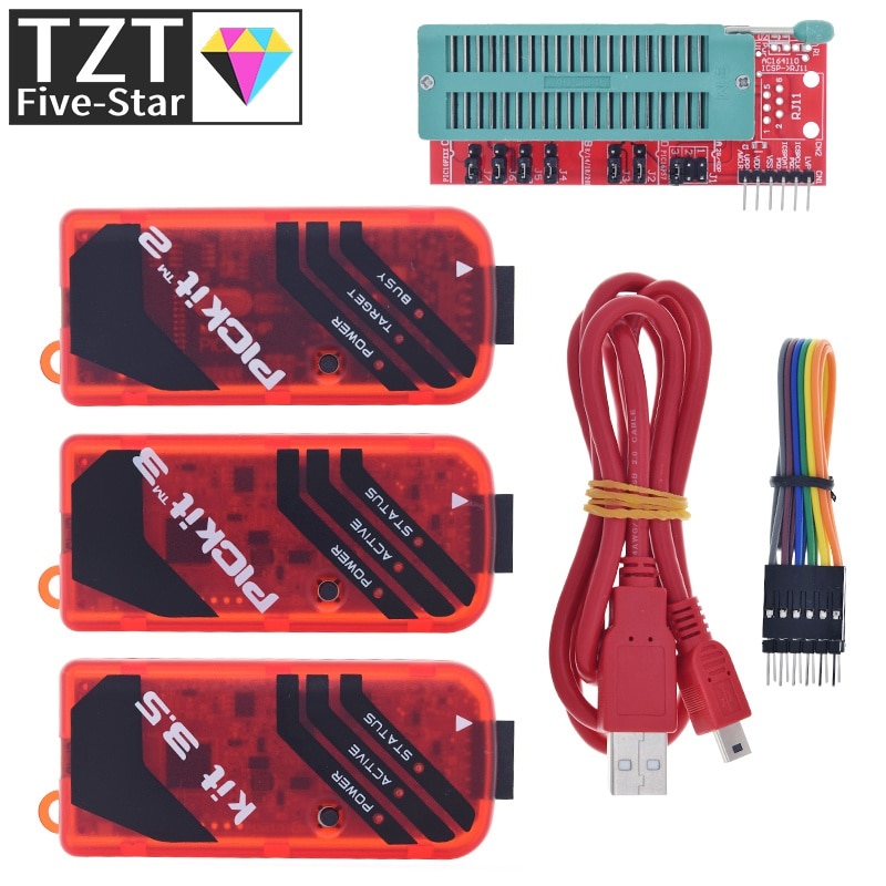 Pickit2 PICKIT3 Pickit3.5 Programmer + PIC ICD2 Pickit 2 PICKIT 3 PICKIT 3.5 Programming Adapter Universal Programmer Seat