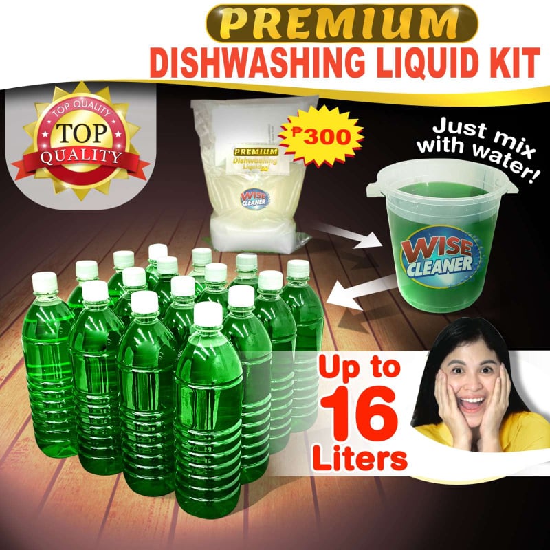 home and living WISE CLEANER PREMIUM DISHWASHING LIQUID KIT DIY Lazada PH