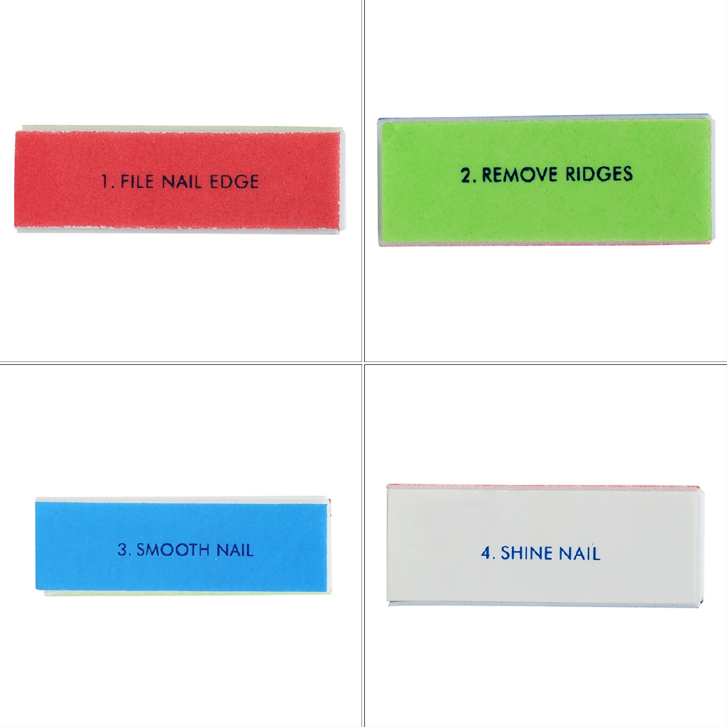 Nail file nail tool 4 ways shiner buffer buffing block YIDA