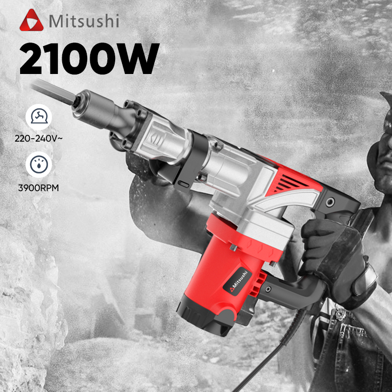 Demolition Hammer Kit Full Boar Rotary Hammer Drill Mitsushi XH