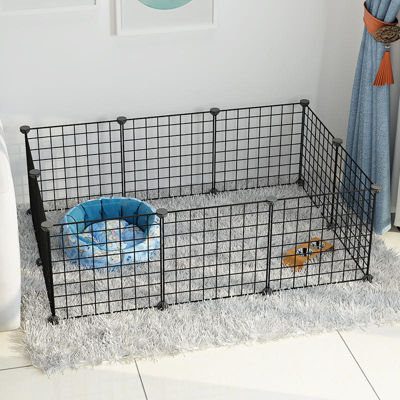 【35*35cm DIY】Dog Cage Frame Steel Panel Extendable Pet Cage Dog Fence