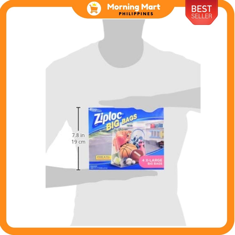 Ziploc Big Bags, X-Large - 4 bags