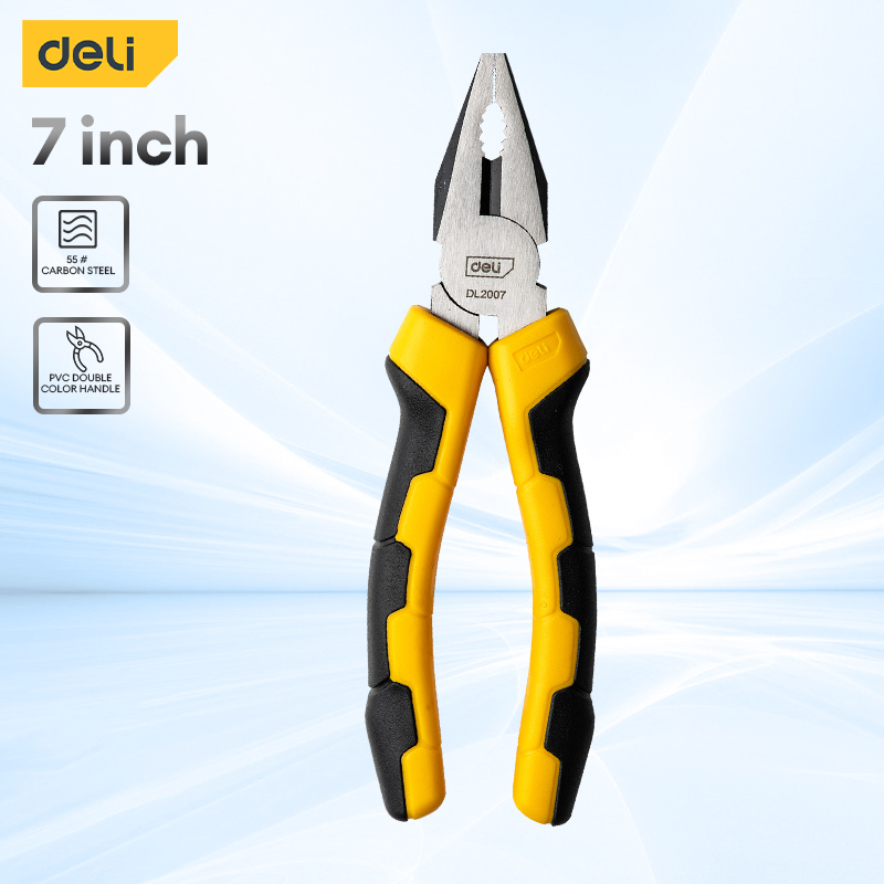 Deli Pliers Heavy Duty Combination Pliers 6 7 8 High Carbon Steel