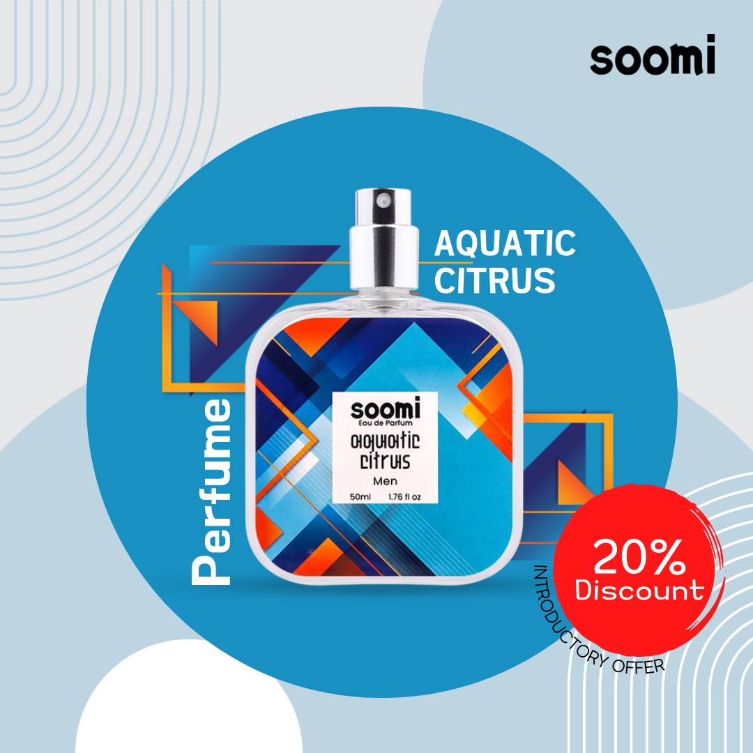 Soomi Eau de Parfum Aquatic Citrus OilRich Long Lasting Perfume for Men Lazada PH