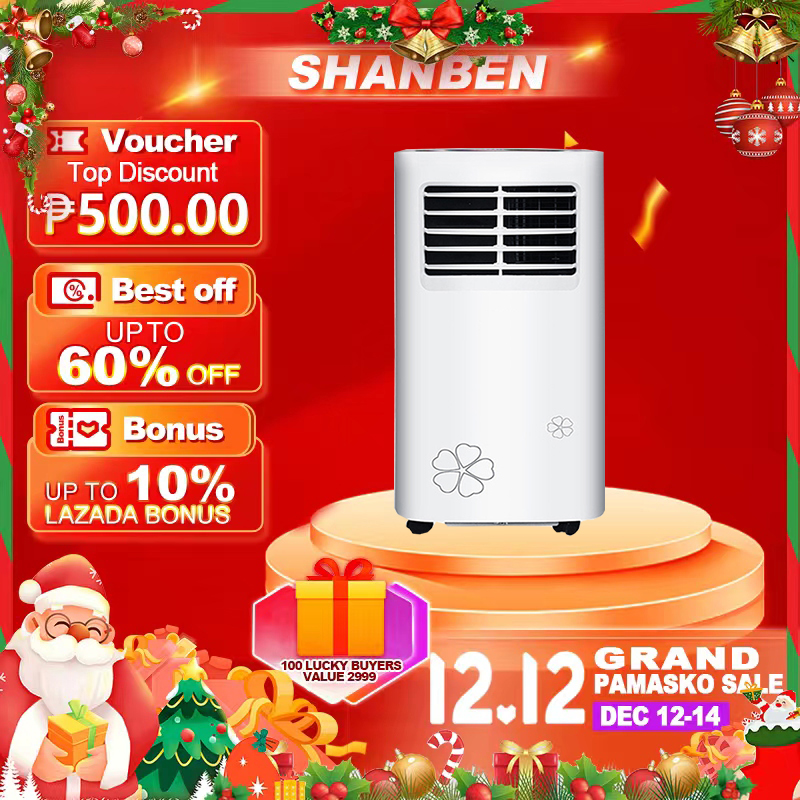 SHANBEN Mobile Air Conditioner 9000btu 1HP Vertical Remote Control Air 