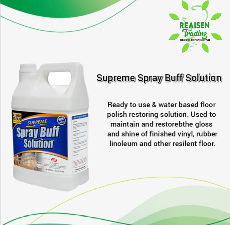 Supreme Spray Buff Solution Floor Polish Restoring Solution 4 Liters