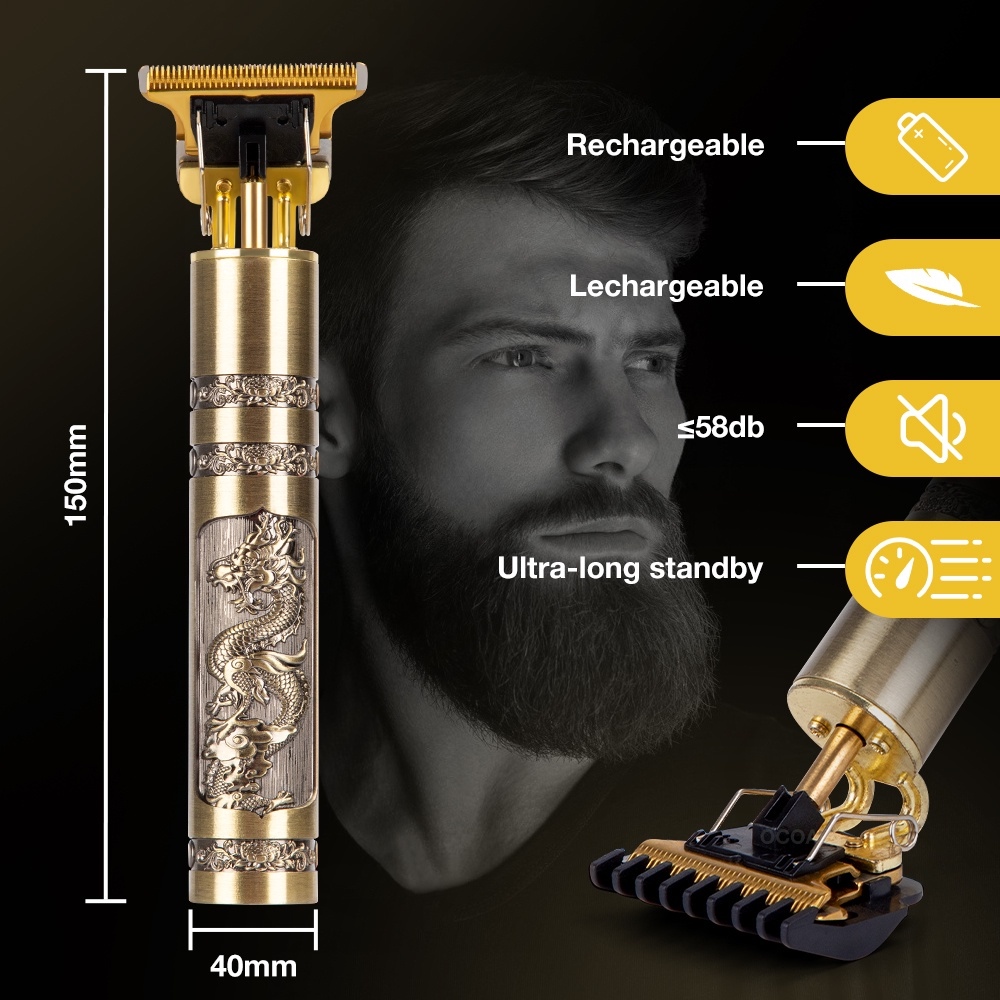 【COD】 ♞𝕝𝕦𝕔𝕜𝕪𝕝𝕜𝕙x Rasor dragon carving trimmer hair clipper portable ...