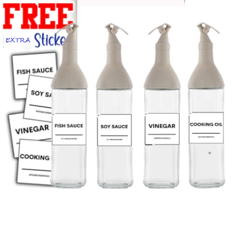 4 in 1 Big Size High Quality Leak Proof Oil Soy Sauce Vinegar Fish