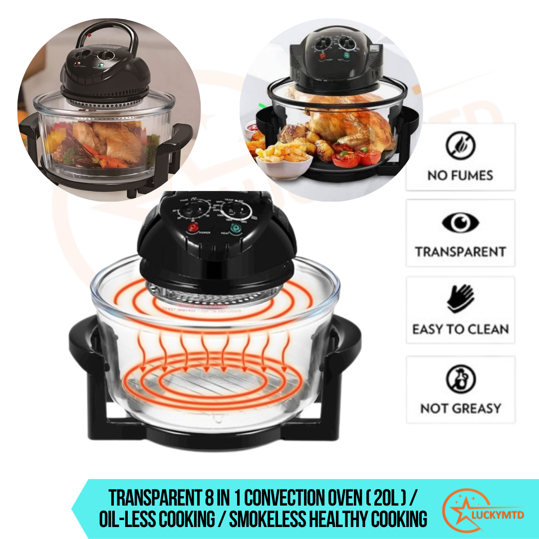 LUCKYMTD 8IN1 KENWOOD TURBO BOILER 20L OILLESS COOKING SMOKELESS