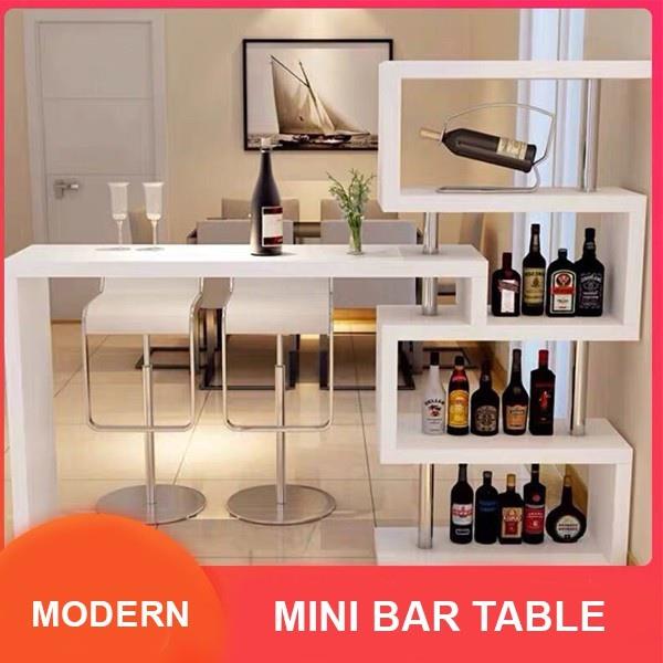 【Ready stock】Rotatable bar table Ergonomic Modern Mini Bar Counter ...