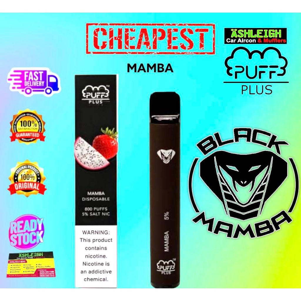Relx1vape Full Set 2022 Original Puff bar Plus MAMBA Vape smoke vapers