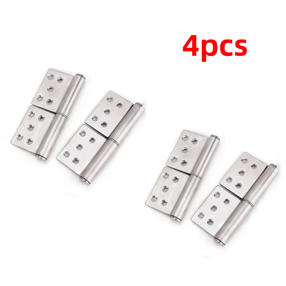 Padna【Philippine Delivery】4Pcs 304 Stainless Steel Flag Hinge PVC