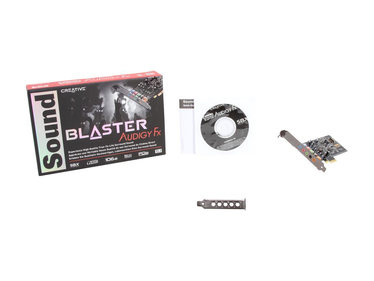 Creative Sound Blaster Audigy Fx Pcie 5 1 Sound Card With High Performance Headphone Amp Lazada Ph