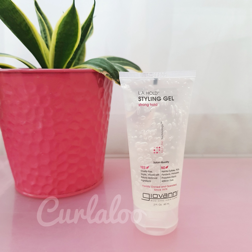 Curlaloo CGM Giovanni Natural LA Hold Styling Gel, 60mL / 200mL