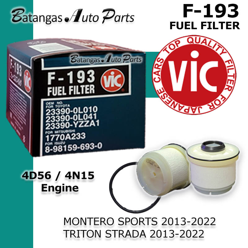 Fuel Filter Mitsubishi Montero Strada (20132022) 4D56 / 4N15 VIC F193