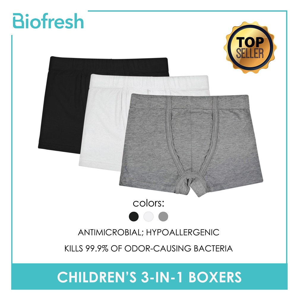 Biofresh UCBBG7 Children's Boxer Brief 3 pieces in a pack