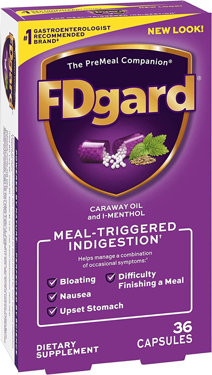 FDgard Dietary Supplement to Help Manage Meal-Triggered Indigestion 36 ...