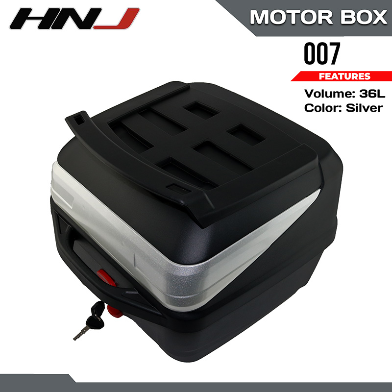 HNJ Motorcycle Top Box Storage 36 Litre Car Storage Box with Bottom