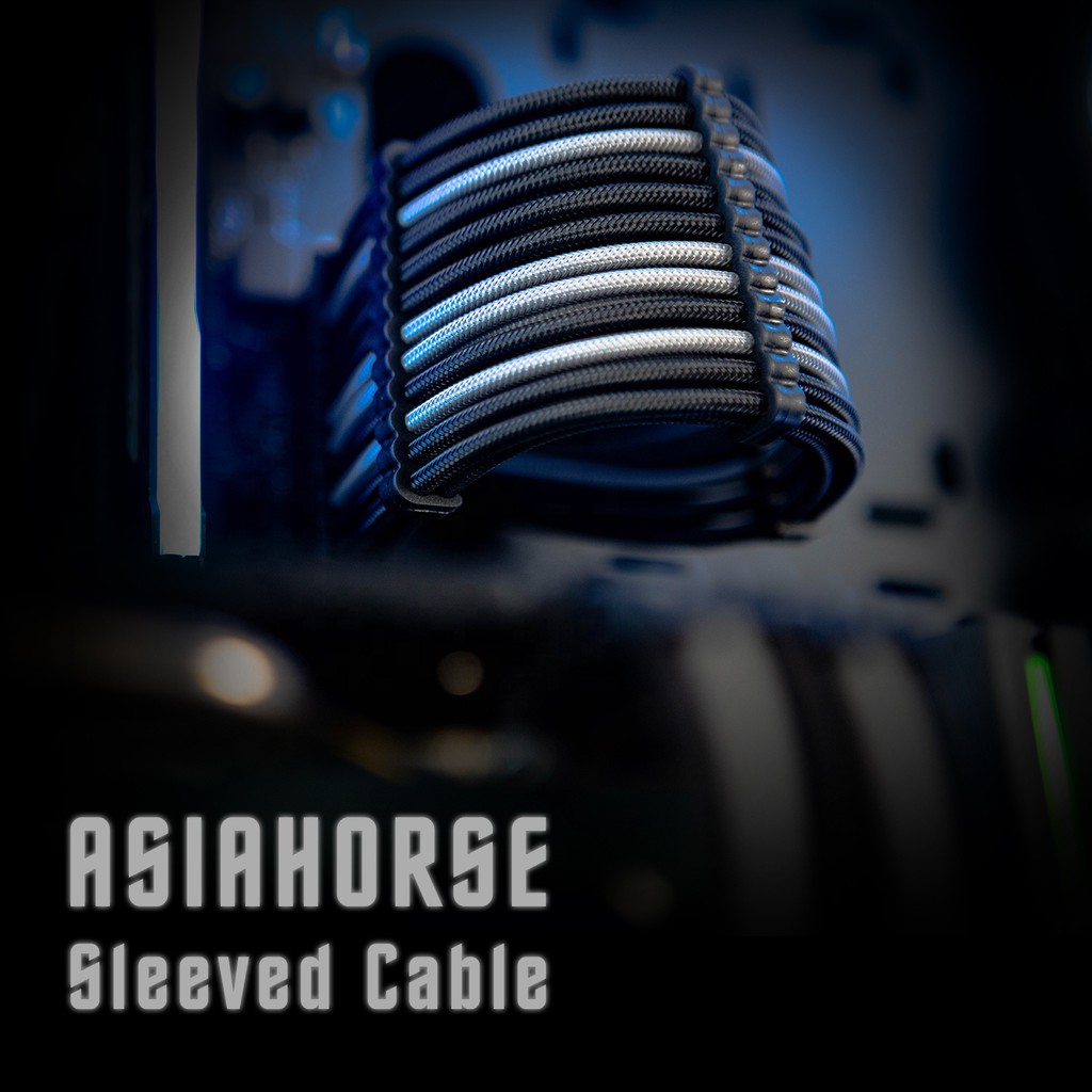 Asiahorse PSU Extension Cable Customization Mod Sleeve Extension Power