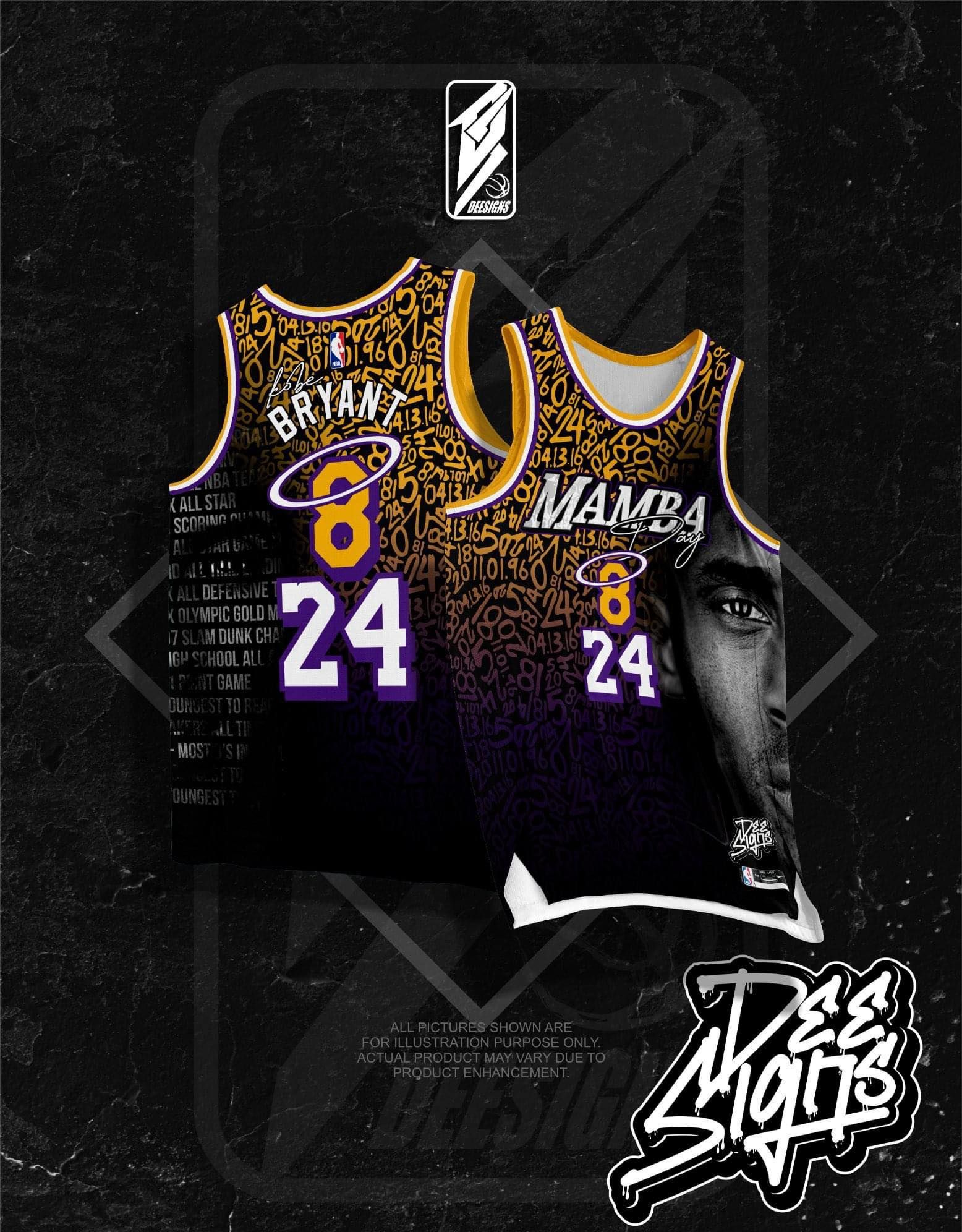 free customize of name and number only mamba 10 basketball jersey full  sublimation high quality fabrics/trending jersey