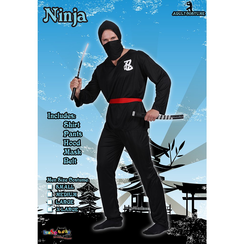 Trang phục chiến binh Ninja nam