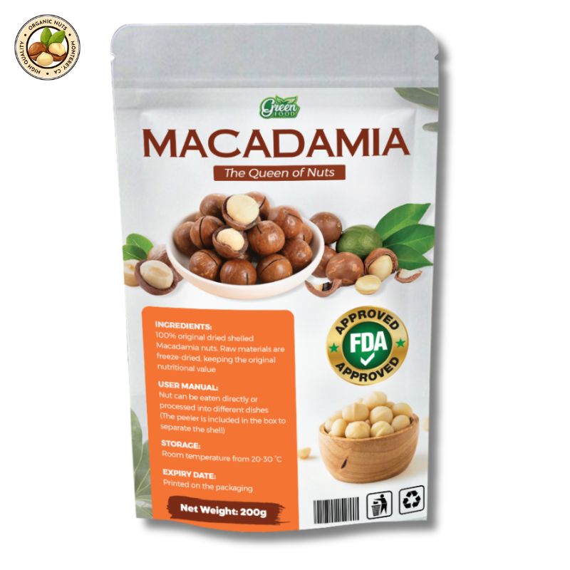 Macadamia Nuts Roasted With Shell Realy To Eat Healthy Food Rich