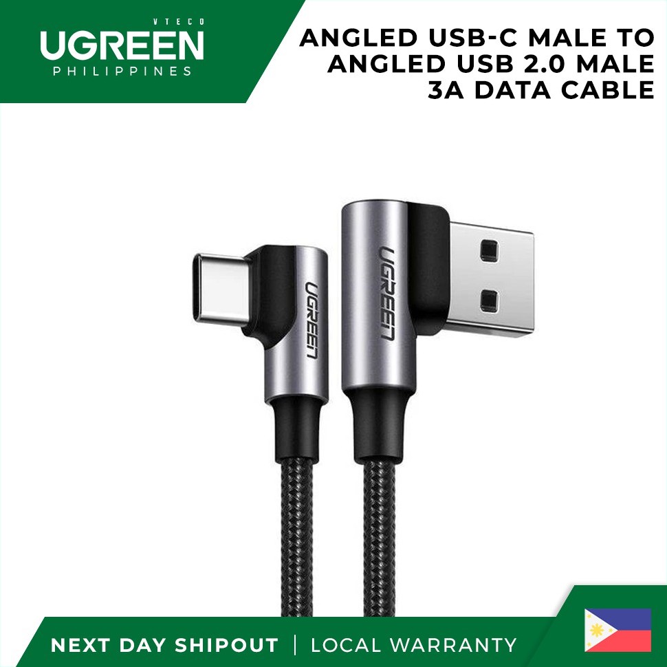 UGREEN U C 9 Degree Cable Right Angle pe C Charge Lead Fast Charge Cord ...