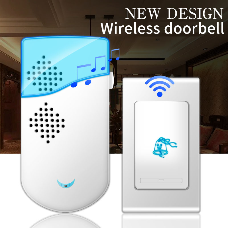 Wireless Doorbell 100M Range Smart Home Door Bell Waterproof 36 Chime
