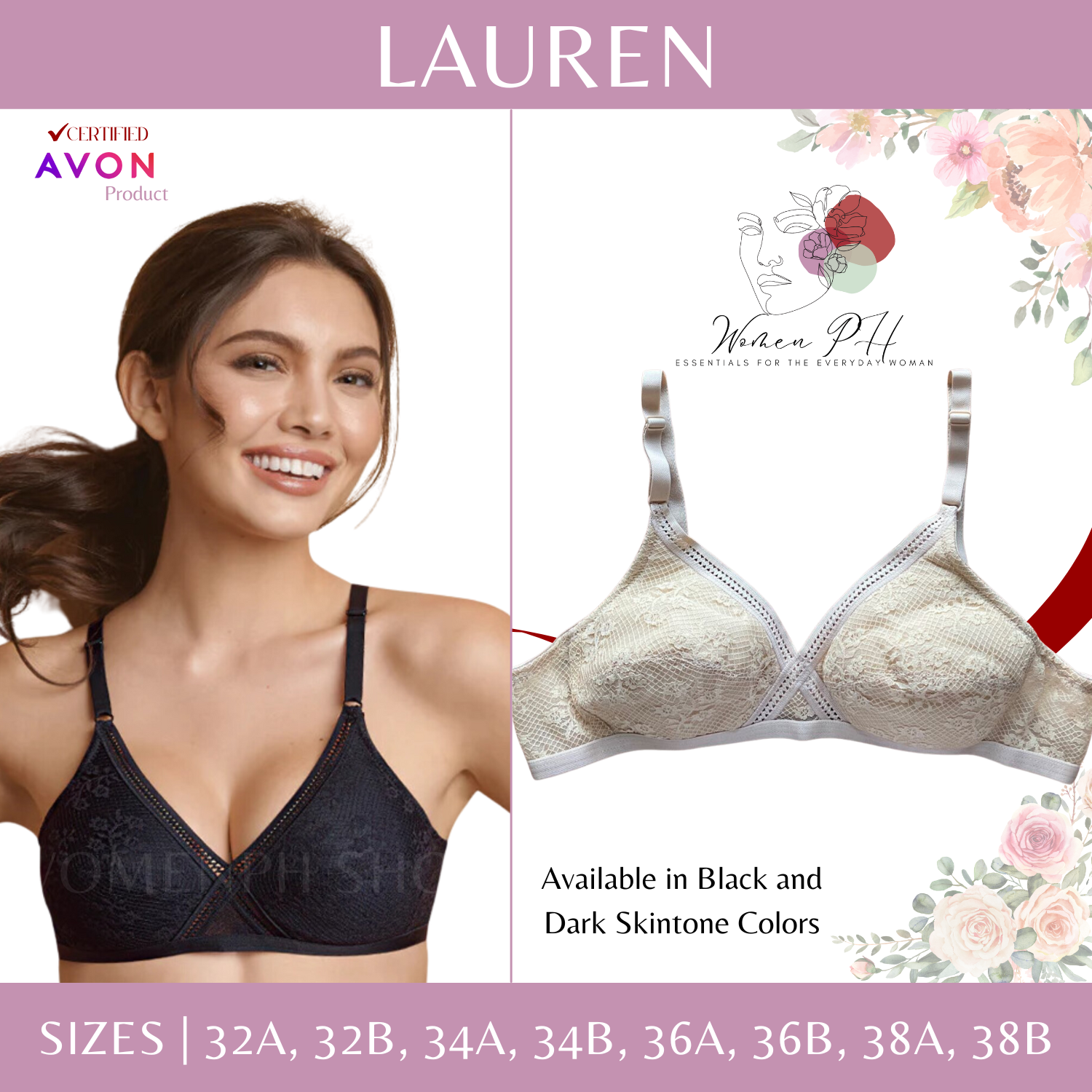 Avon - Product Detail : Valerie Non-wire Lace Bra