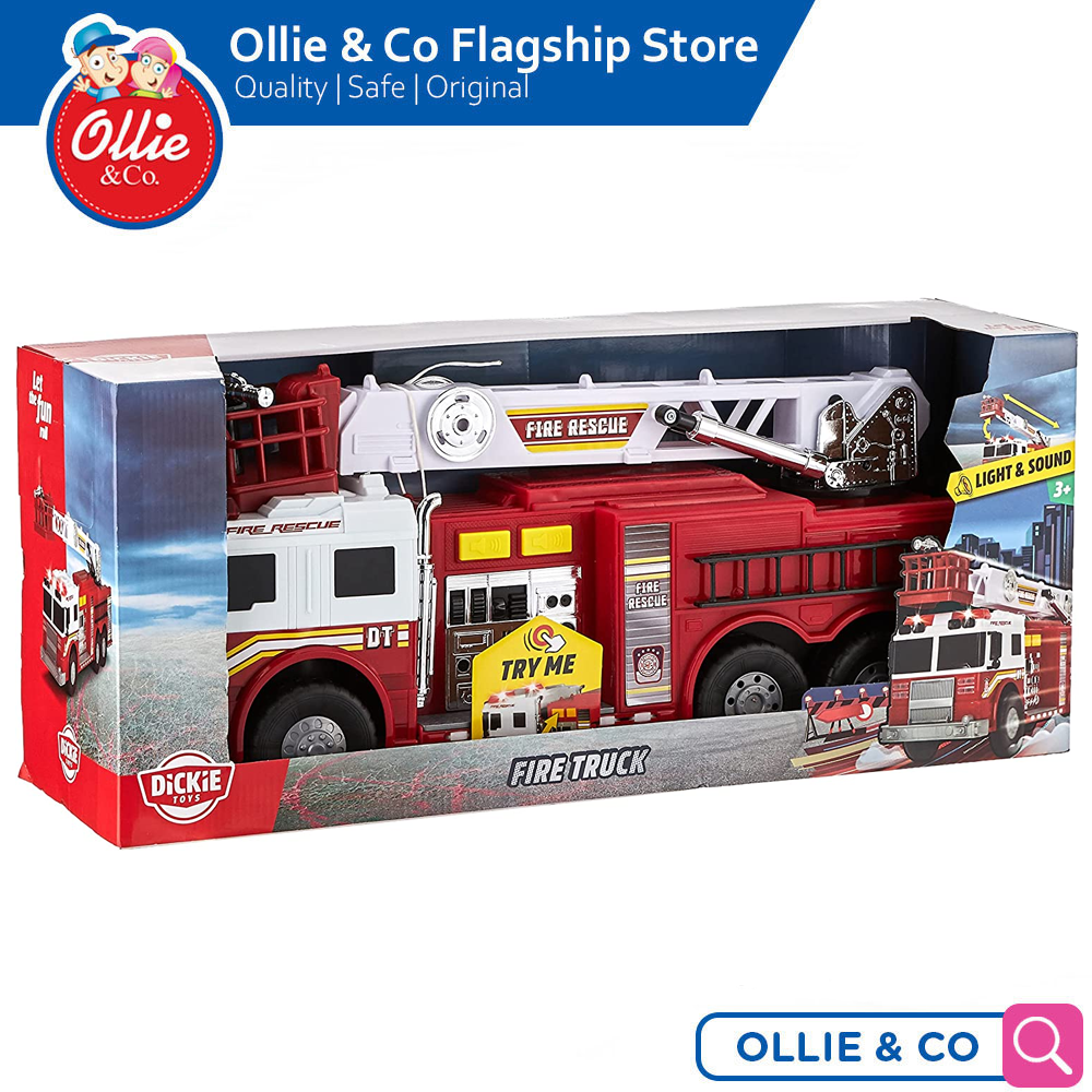 Dickie Toys Fire Truck Rescue with Light and Sounds Toy Vehicle
