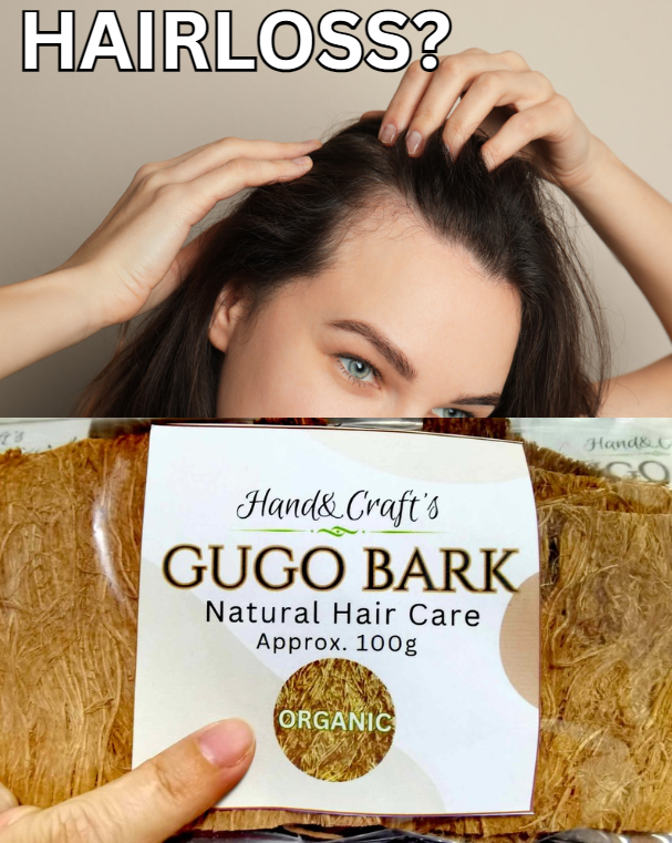 100 Grams Organic Gugo Bark for Hair REGROW Anti Hair Fall Anti
