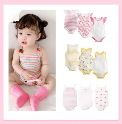 Baby Girls Corp Clothing Romper Baby Sleeveless Jumpsuits Infant Kids Clothes Onesie Jumper