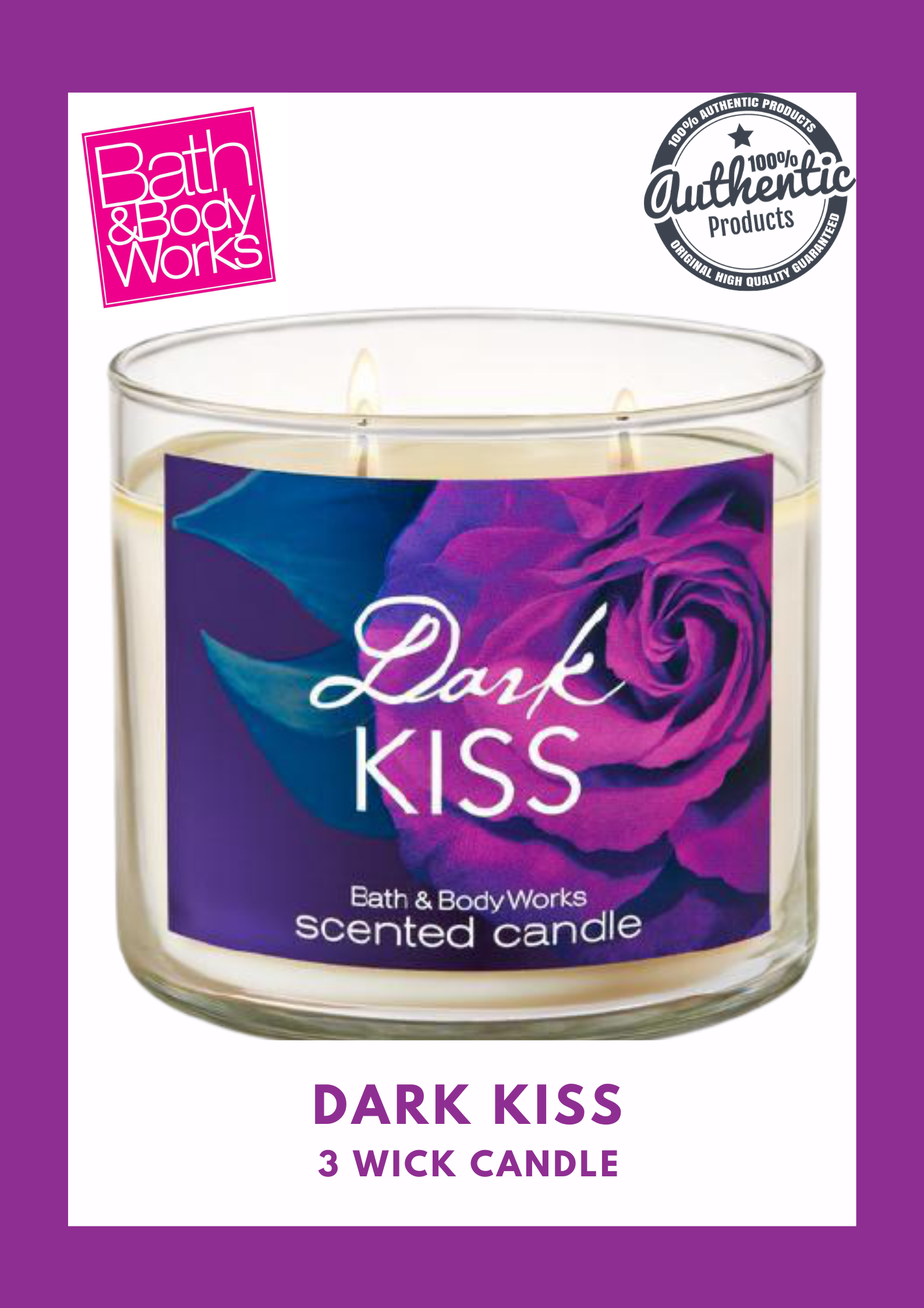 dark kiss candle bath and body works