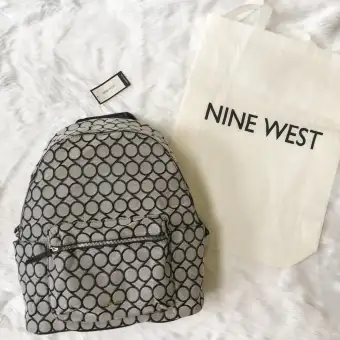 nine west leather backpack purse