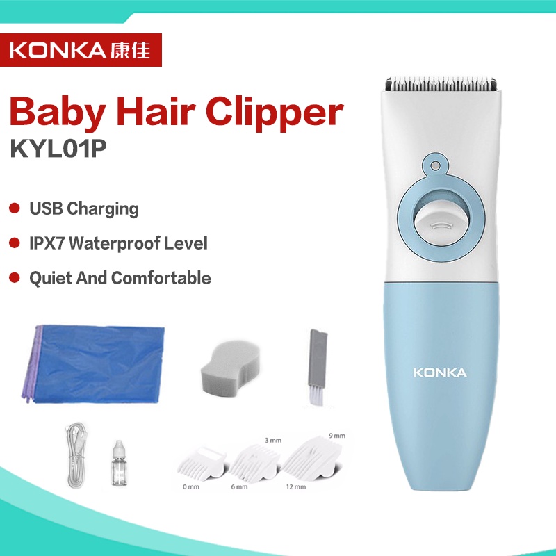 KONKA Electric Hair Clipper Baby Hair Trimmer 8 in 1 Professional Baby ...