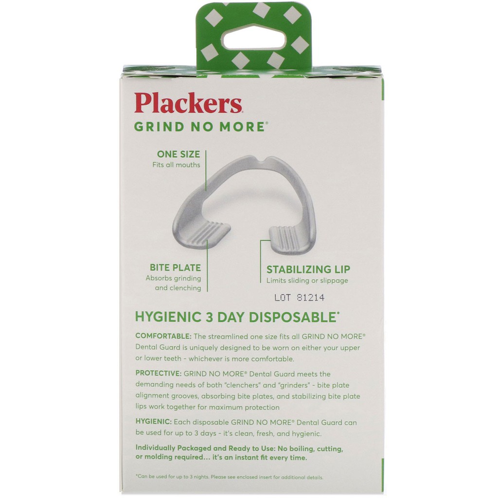 Plackers Grind No More Disposable Dental Guards 16 CountZyi Lazada PH
