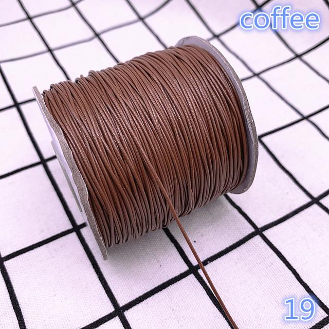 0.5 0.8 1.0 1.5 2.0mm Waxed Cord Waxed Thread Cord String Strap Necklace  Rope Bead