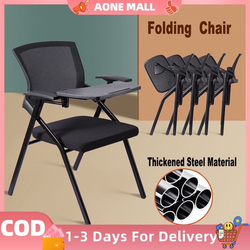 Folding Training Chair With Writing Board in Chair Table for