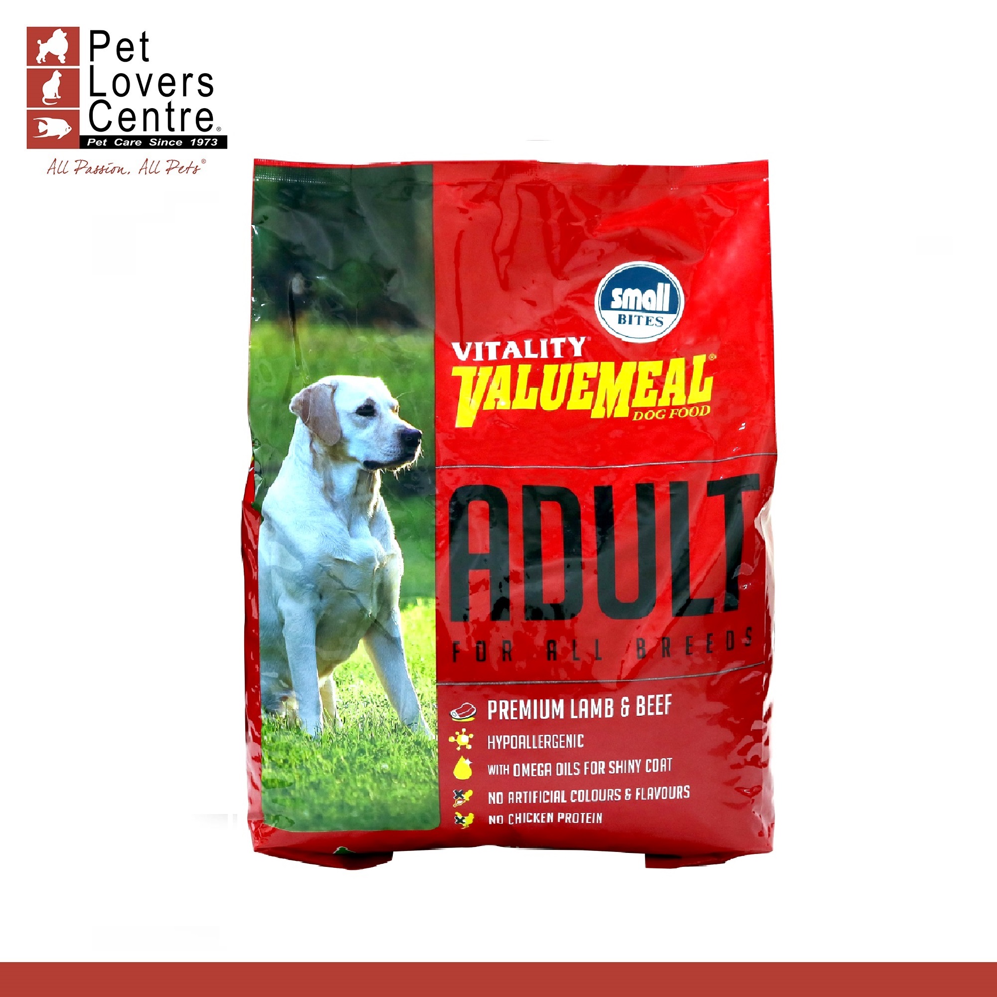 Vitality Value Meal Dog Dry Food Adult Small Bites 3 Kilograms