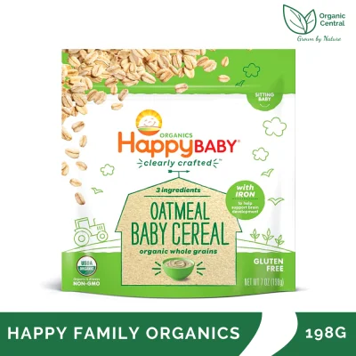 Happy Baby Clearly Crafted Oatmeal Baby Cereal 198g