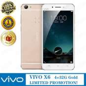 Vivo X6 Global Version Smartphone: Dual Sim LTE, Gold