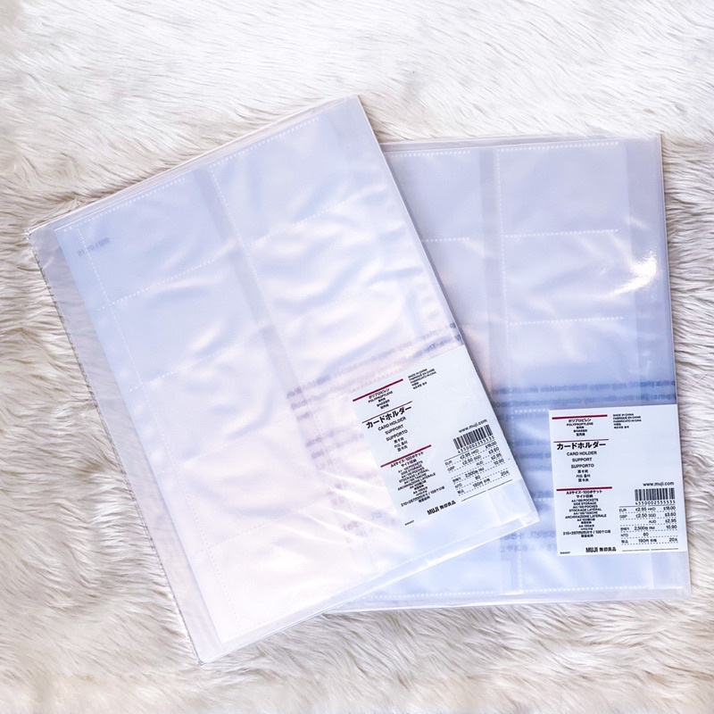 MUJI TRANSPARENT 100 POCKETS FOLDER FOR COMPILING CARDS Lazada PH