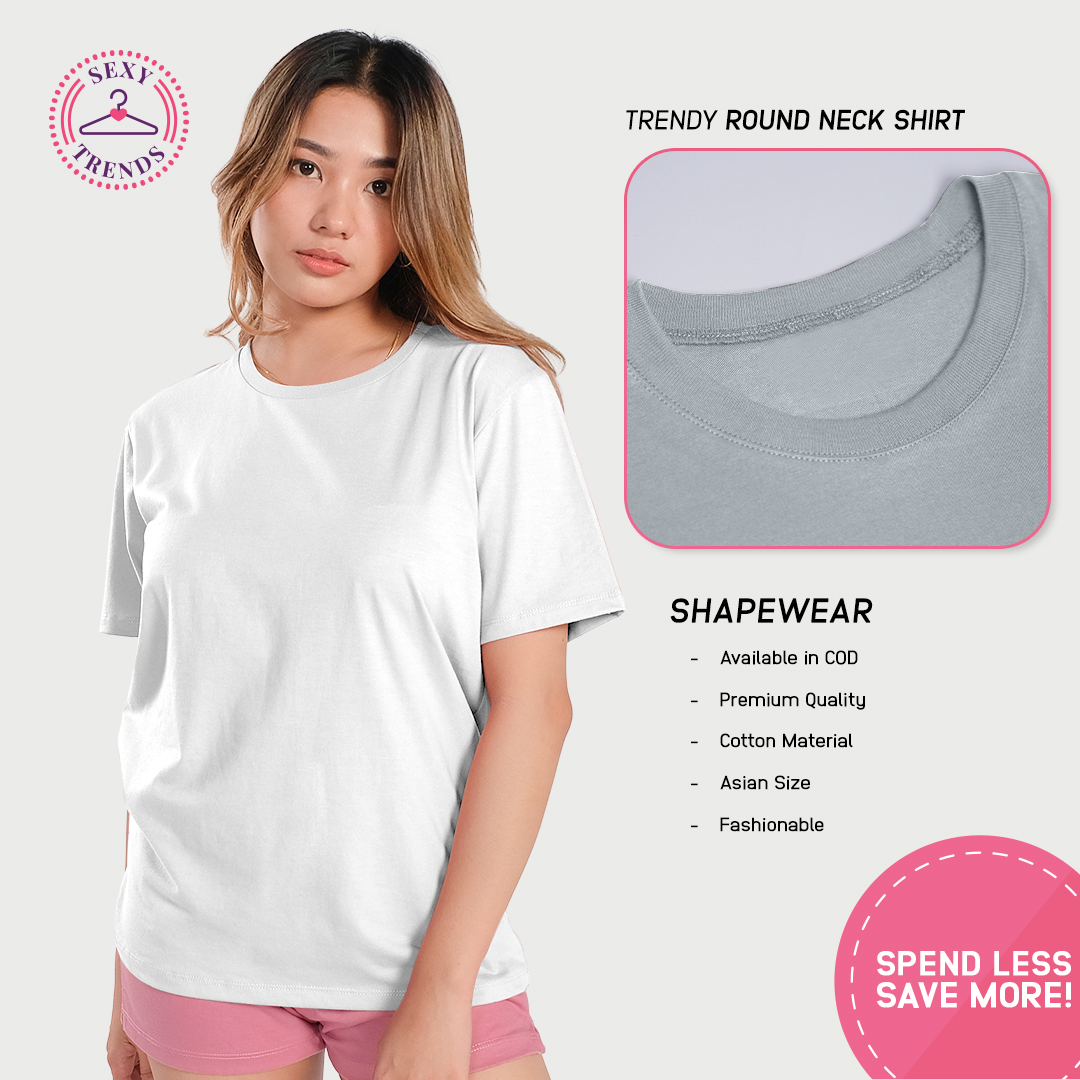 Zeneya Tees Shirt Tshirt Collection For Women basic classic plain