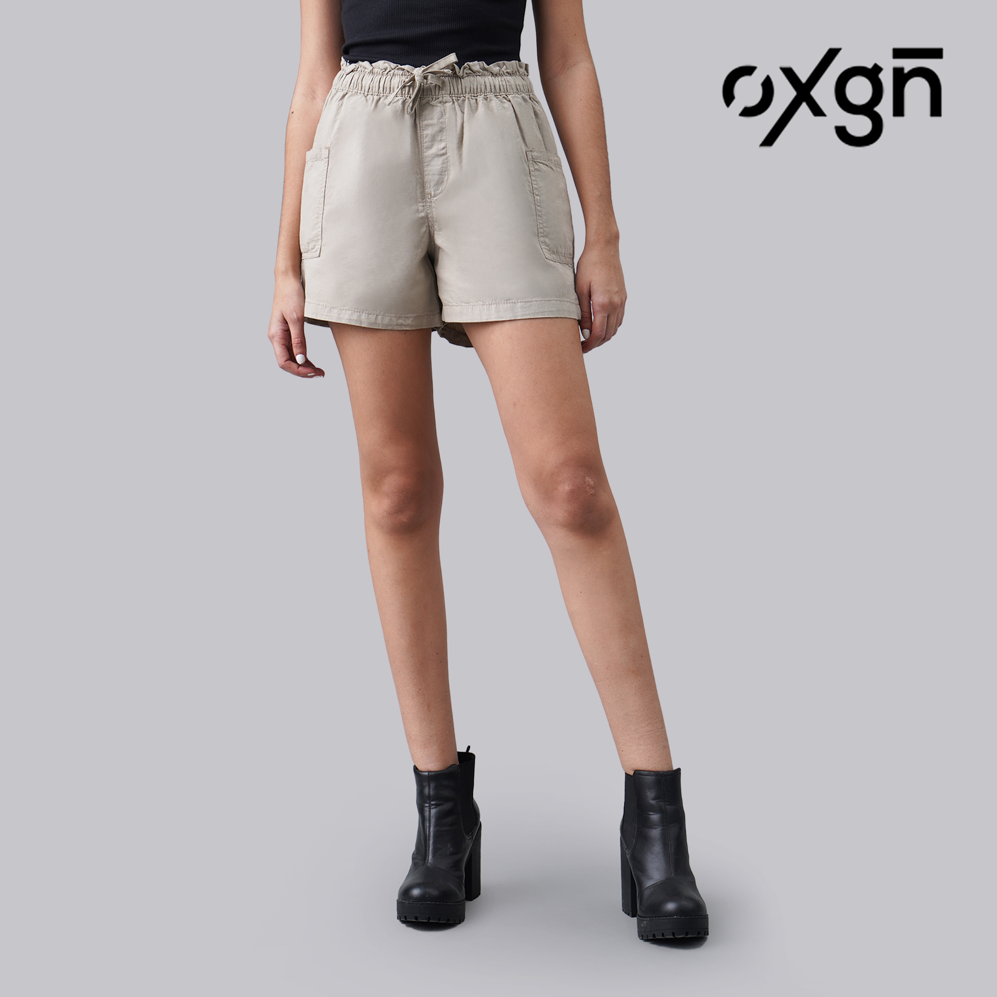 OXGN Pull On Cargo Shorts For Women Beige Lazada PH   54d96a4e1a0cbf4c5c546c7edac77b5b 