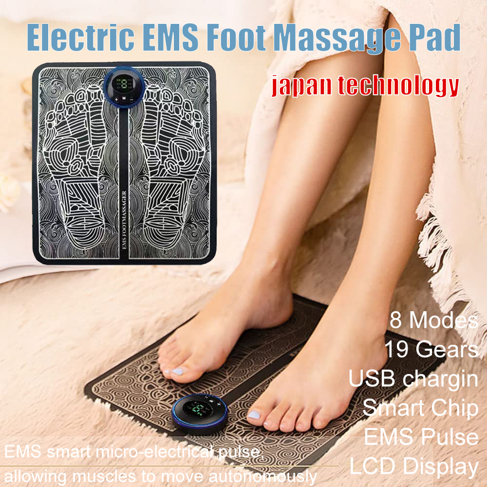 Electric EMS Foot Massager japan technology 8 Modes 19 Speed USB