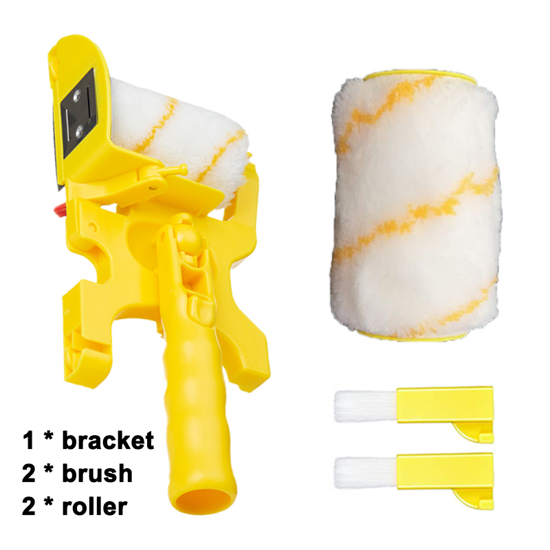 Clean Cut Paint Edger Roller Brush Set with 2Pack Replacement Rollers