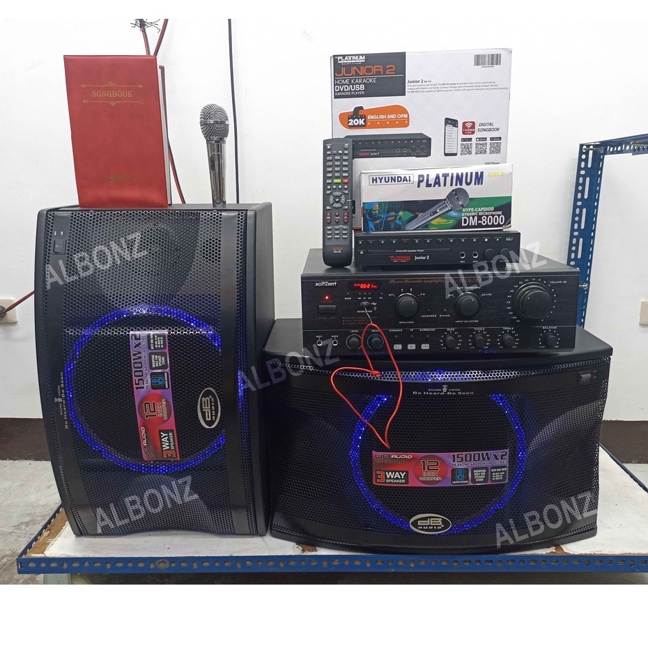 Karaoke Set Bundle Konzert AV502BT + Platinum Junior 2 + DB Audio D12