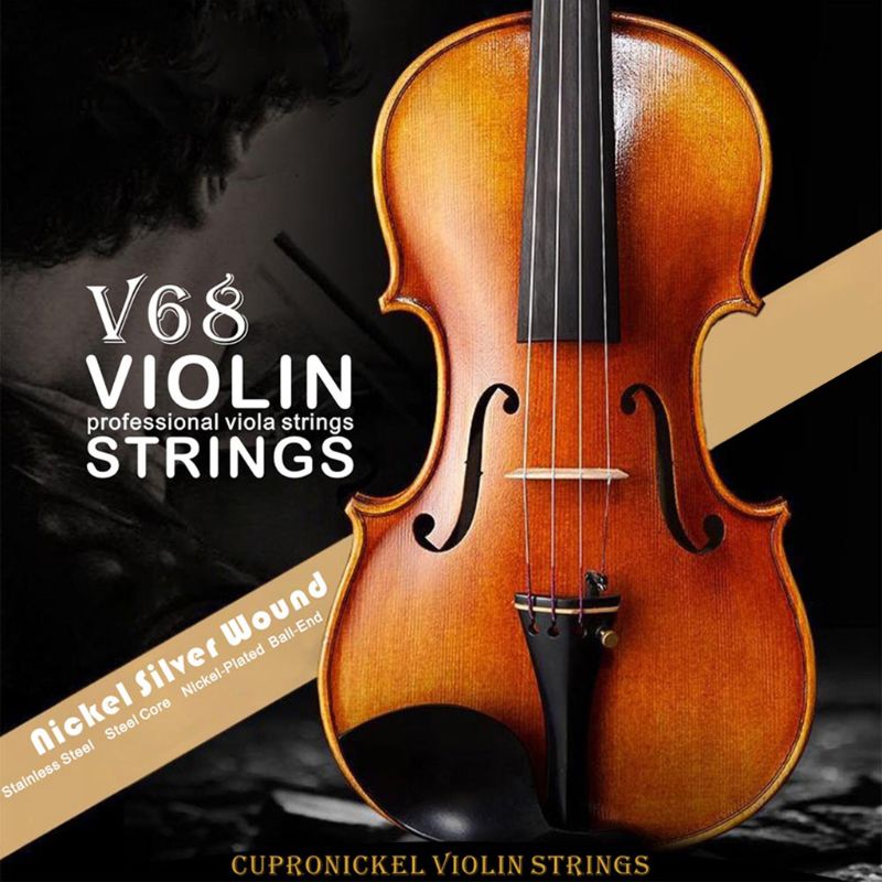 Dây Đàn Violin Chuyên Nghiệp IRIN V68 (E-A-D-G) Dây Đàn Bạc Niken Cho 4/4 3/4 1/2 1/4 Phụ Kiện Nhạc...
