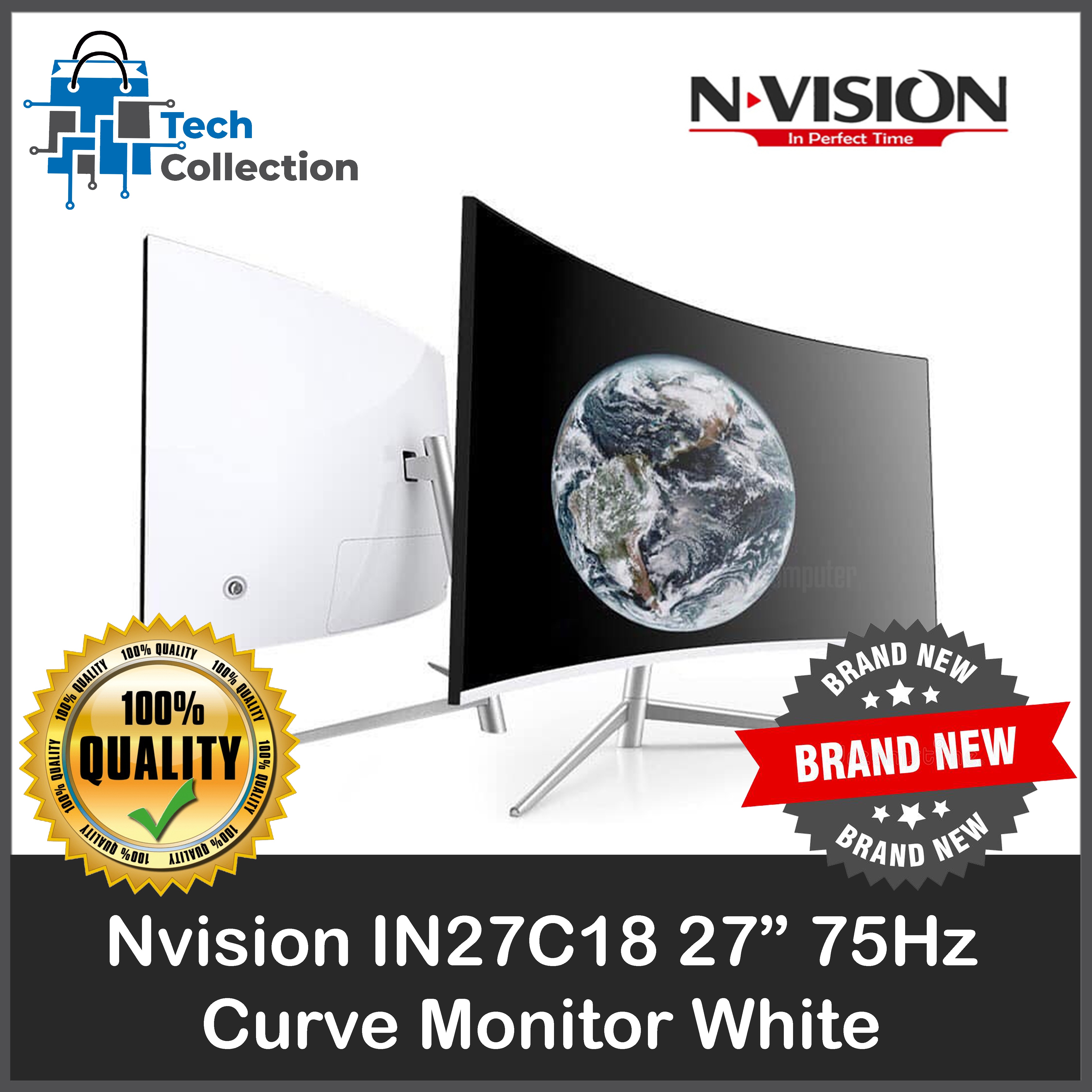 Nvision IN27C18 27” 75Hz Curve Monitor 