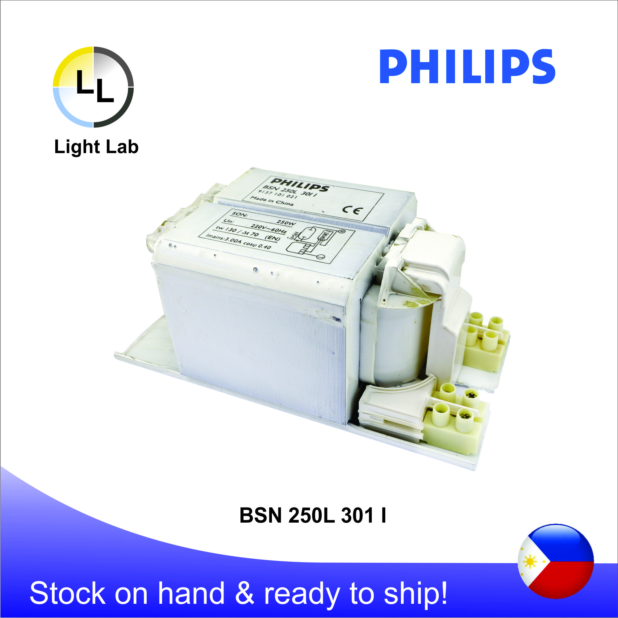 Philips BSN 250L 34 High Pressure Sodium Ballast Choke SON 250 watt Control Gear 